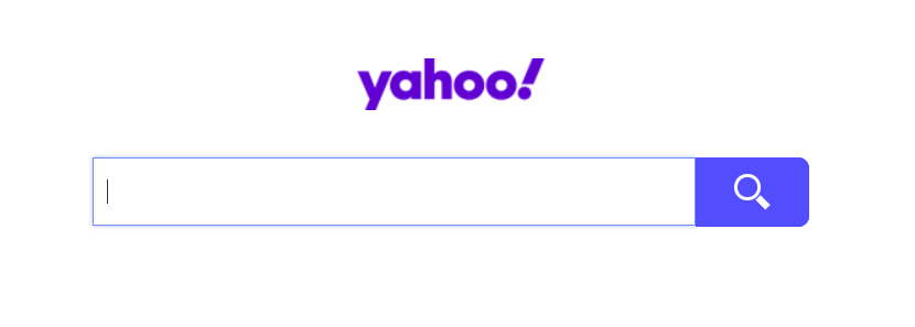 Screenshot der Startseite der Yahoo-Websuche