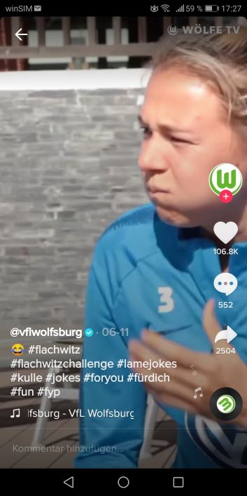 VfL Wolfsburg auf TikTok