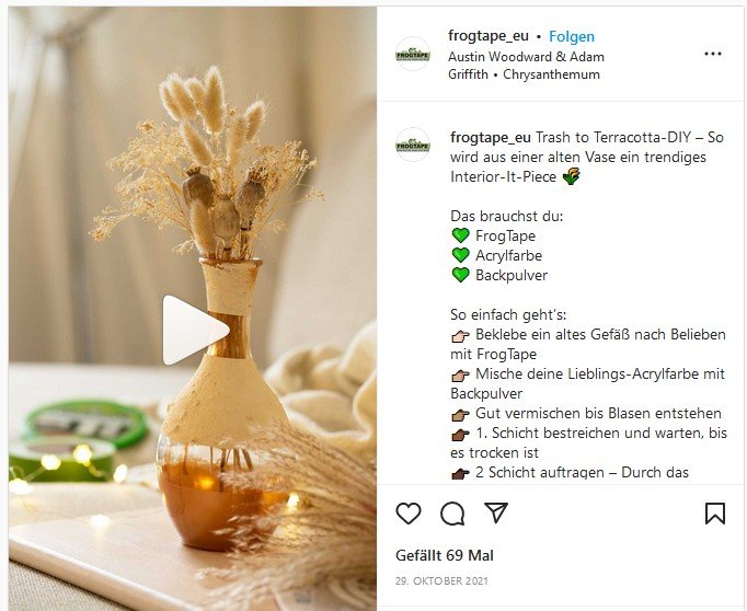 Vorschaubild Frogtape Instagram Video Trash to Terracotta-DIY