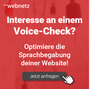 Interesse an einem Voice-Check? Wir optimieren die Sprachbegabung deiner Website! Jetzt web-netz anfragen
