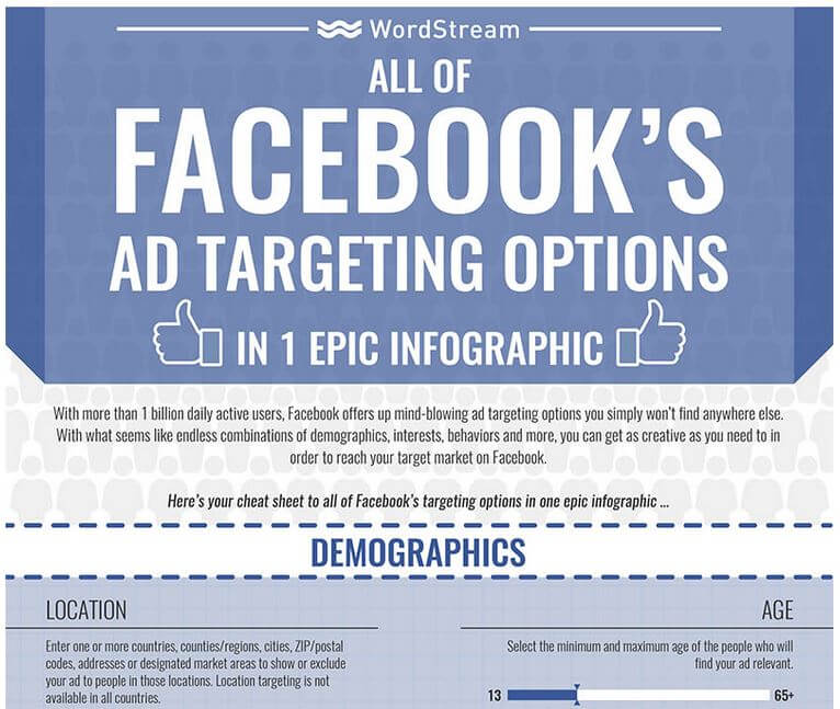 Facebook Targeting-Infografik (Auszug)