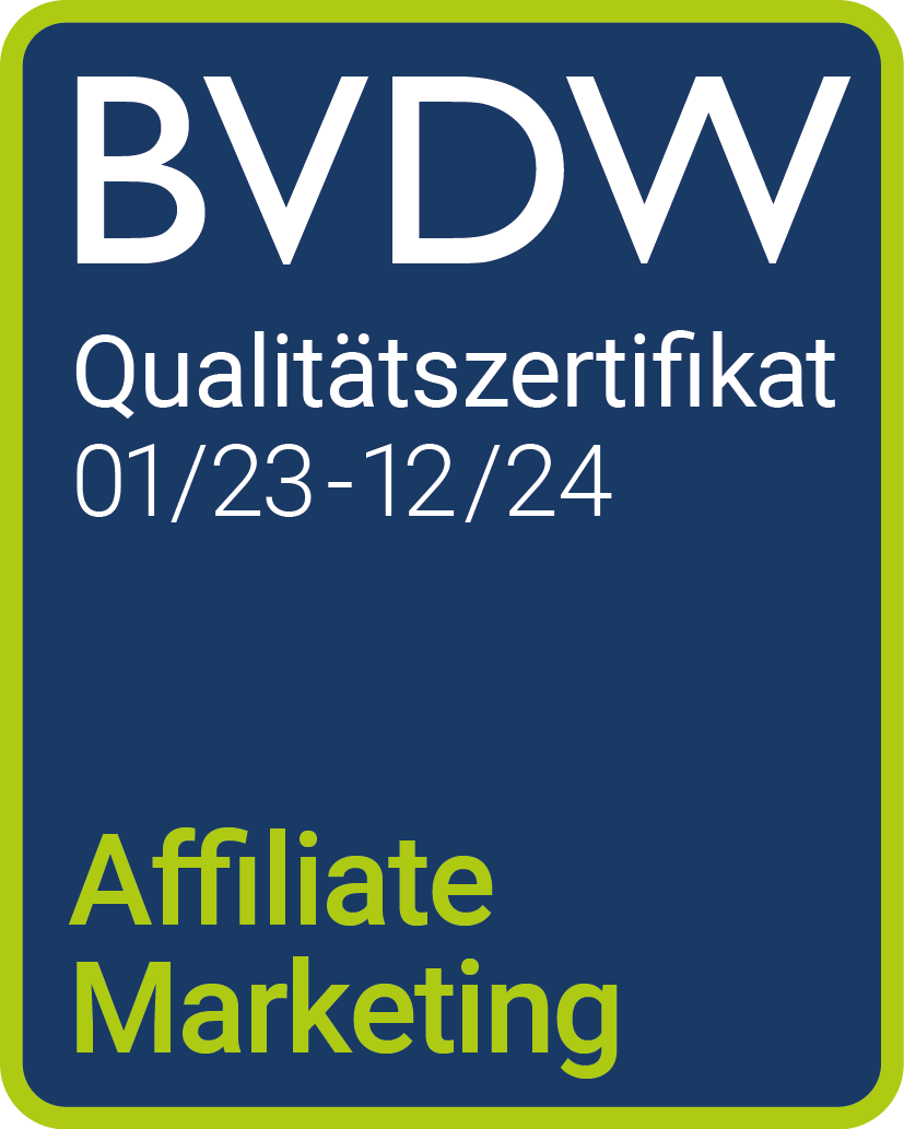 Qualitätssiegel des Bundesverbands für digitale Wirtschaft (BVDW) im Affiliate-Marketing